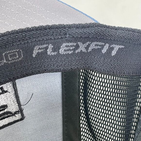 Wolf Gourmet Embroidered Blue/Gray Mesh Snapback Baseball Cap - Picture 9 of 14